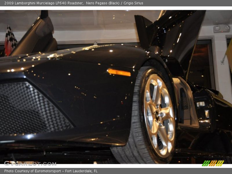 Nero Pegaso (Black) / Grigio Sirius 2009 Lamborghini Murcielago LP640 Roadster