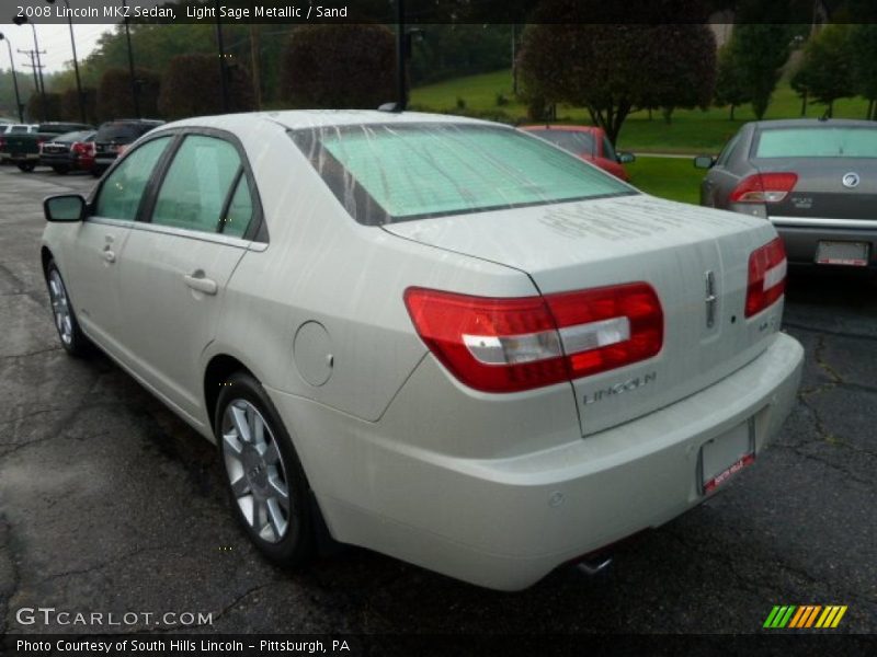 Light Sage Metallic / Sand 2008 Lincoln MKZ Sedan