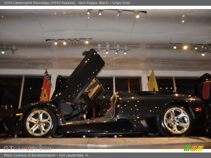 Nero Pegaso (Black) / Grigio Sirius 2009 Lamborghini Murcielago LP640 Roadster