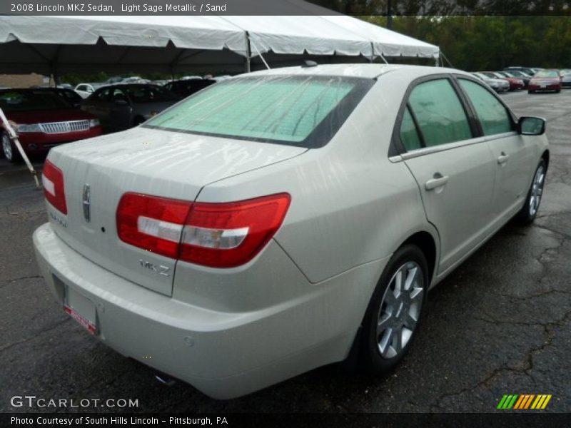 Light Sage Metallic / Sand 2008 Lincoln MKZ Sedan
