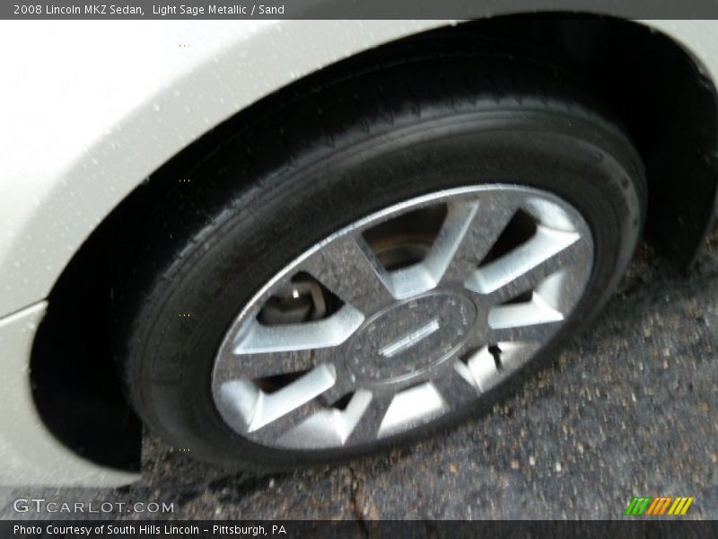 Light Sage Metallic / Sand 2008 Lincoln MKZ Sedan