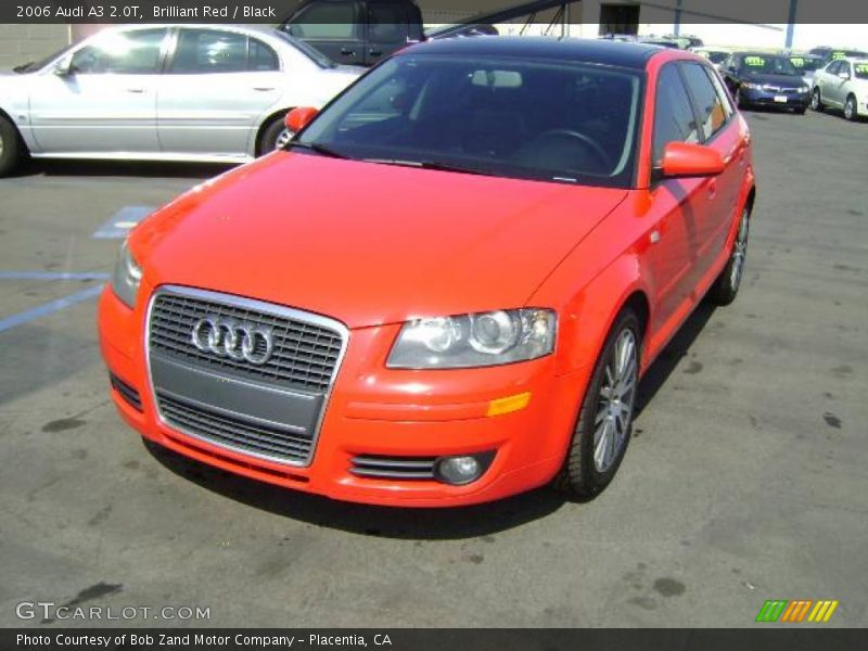 Brilliant Red / Black 2006 Audi A3 2.0T