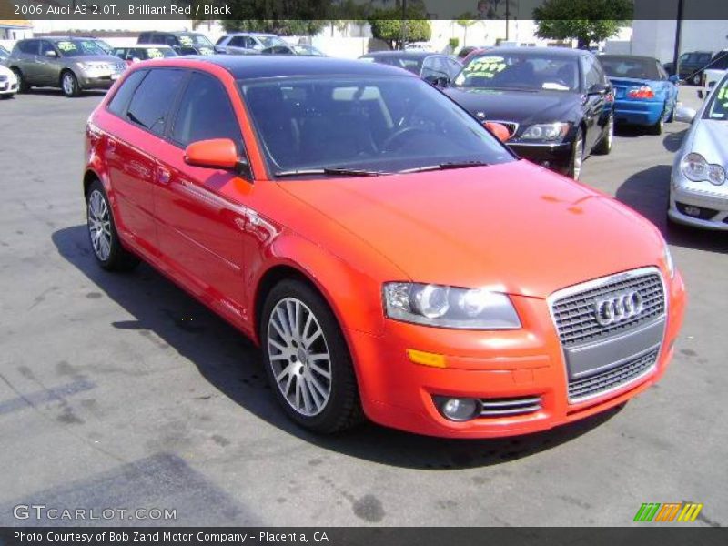 Brilliant Red / Black 2006 Audi A3 2.0T