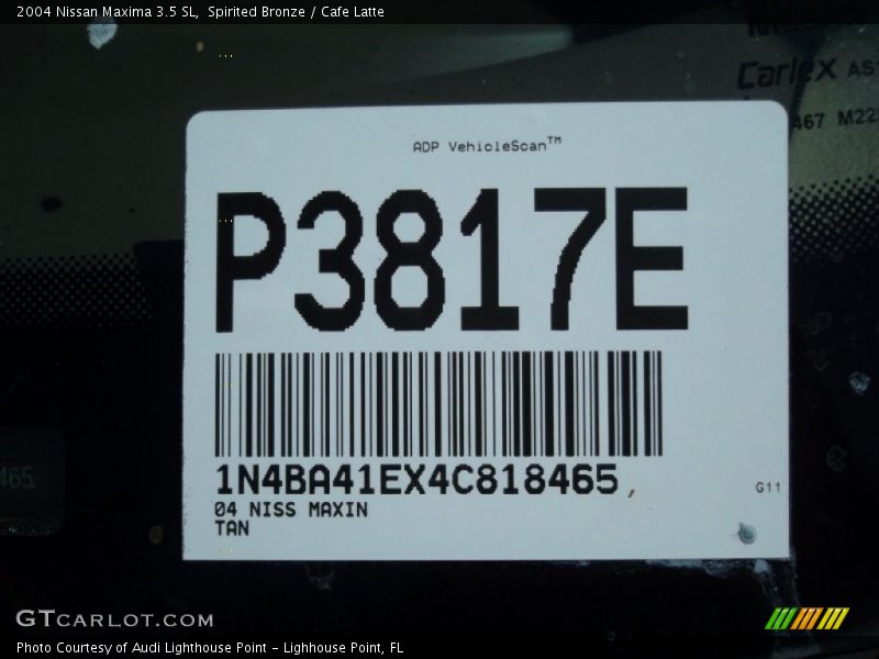 Spirited Bronze / Cafe Latte 2004 Nissan Maxima 3.5 SL