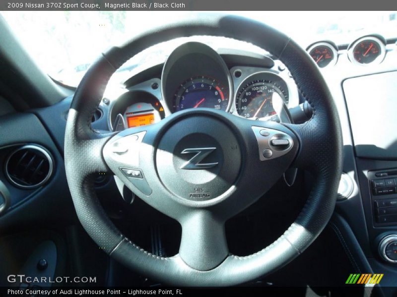 Magnetic Black / Black Cloth 2009 Nissan 370Z Sport Coupe