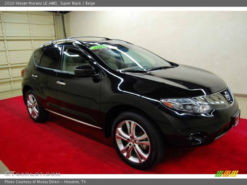 Super Black / Beige 2010 Nissan Murano LE AWD