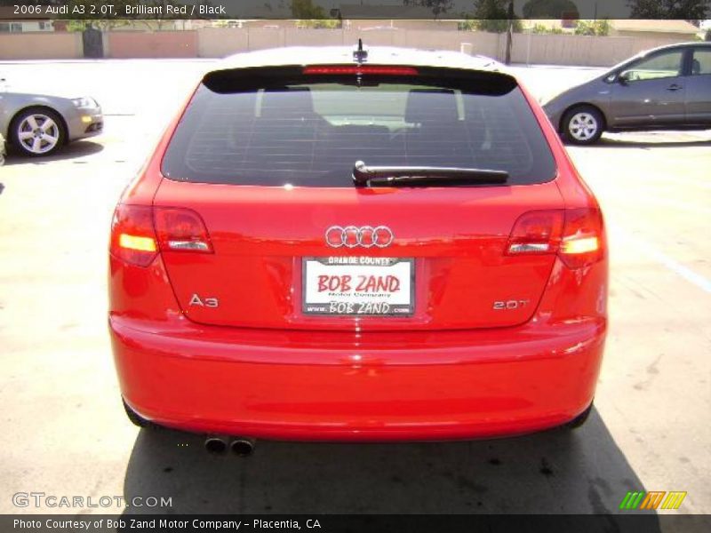 Brilliant Red / Black 2006 Audi A3 2.0T