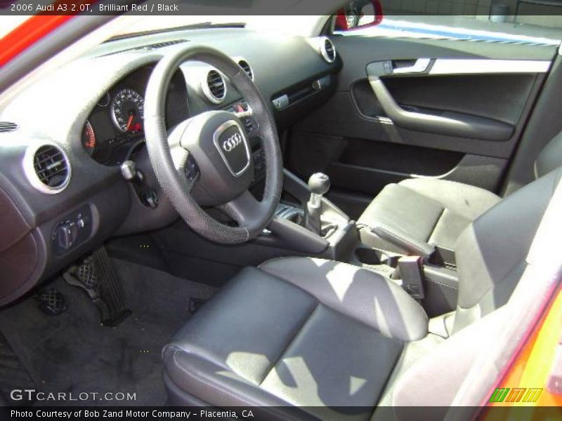 Brilliant Red / Black 2006 Audi A3 2.0T