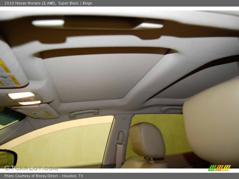 Super Black / Beige 2010 Nissan Murano LE AWD