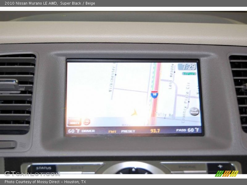 Super Black / Beige 2010 Nissan Murano LE AWD