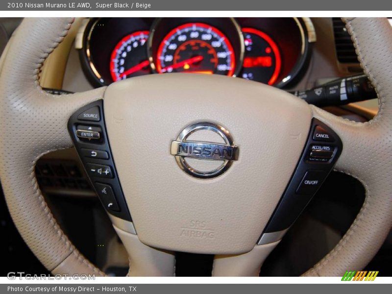 Super Black / Beige 2010 Nissan Murano LE AWD