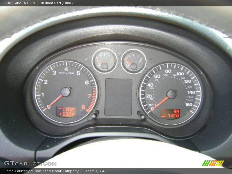 Brilliant Red / Black 2006 Audi A3 2.0T