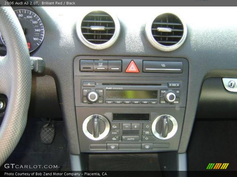 Brilliant Red / Black 2006 Audi A3 2.0T