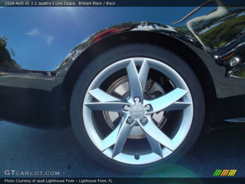 Brilliant Black / Black 2009 Audi A5 3.2 quattro S Line Coupe
