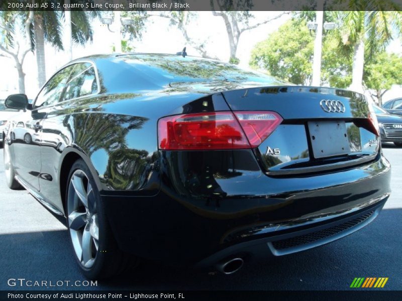 Brilliant Black / Black 2009 Audi A5 3.2 quattro S Line Coupe