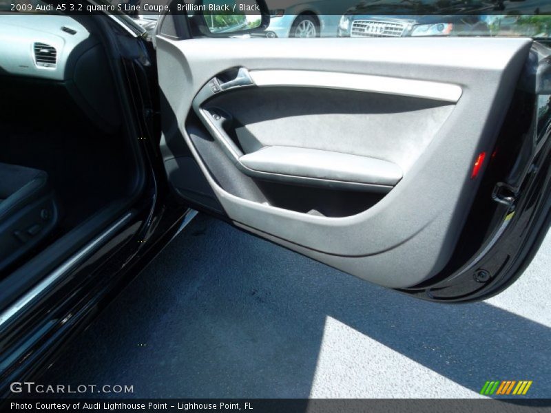 Brilliant Black / Black 2009 Audi A5 3.2 quattro S Line Coupe
