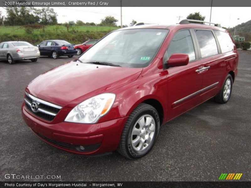 Cranberry Red / Gray 2007 Hyundai Entourage Limited