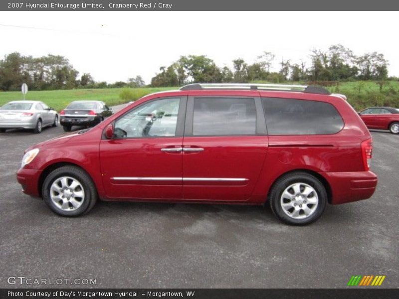 Cranberry Red / Gray 2007 Hyundai Entourage Limited