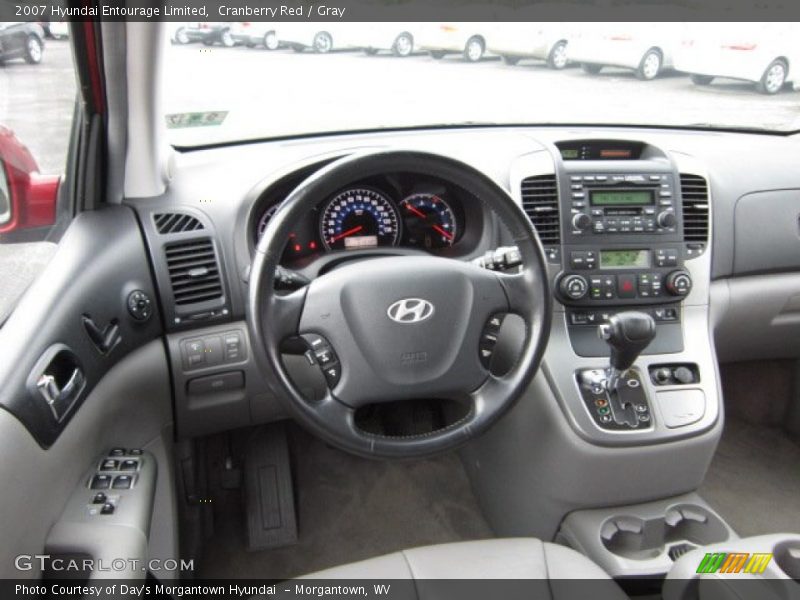 Cranberry Red / Gray 2007 Hyundai Entourage Limited