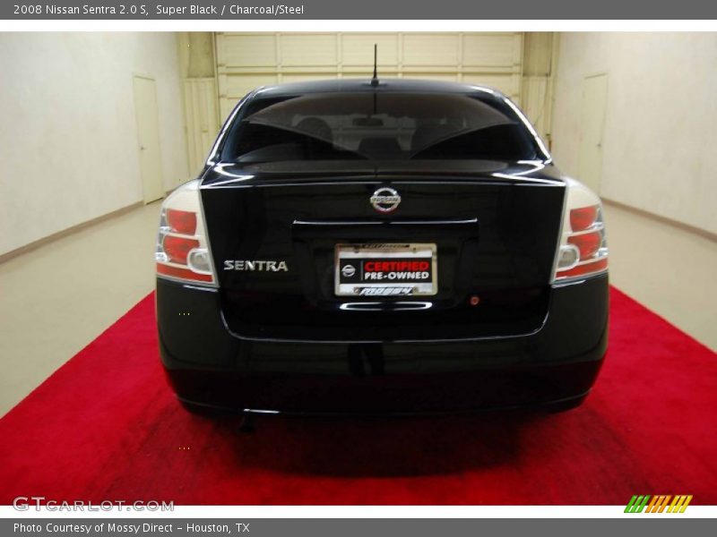 Super Black / Charcoal/Steel 2008 Nissan Sentra 2.0 S