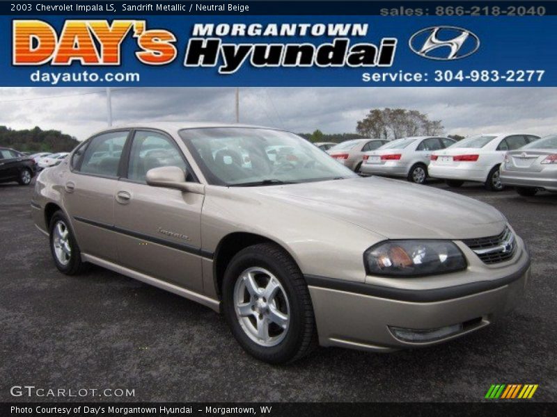 Sandrift Metallic / Neutral Beige 2003 Chevrolet Impala LS