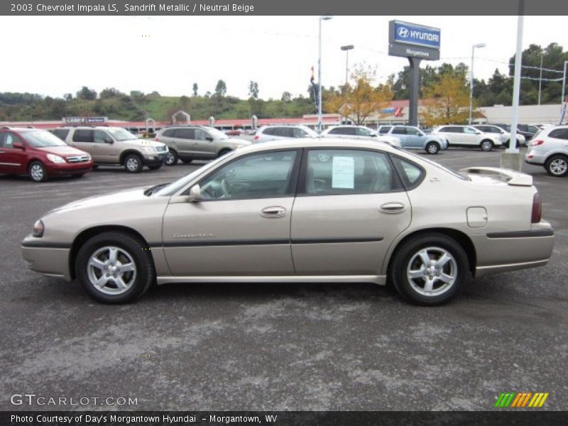 Sandrift Metallic / Neutral Beige 2003 Chevrolet Impala LS