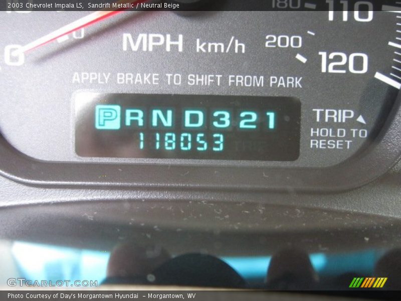 Sandrift Metallic / Neutral Beige 2003 Chevrolet Impala LS