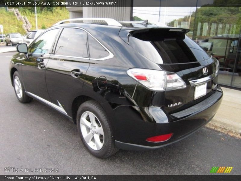 Obsidian Black / Black/Brown Walnut 2010 Lexus RX 350 AWD