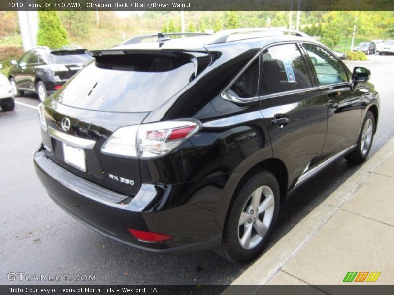 Obsidian Black / Black/Brown Walnut 2010 Lexus RX 350 AWD