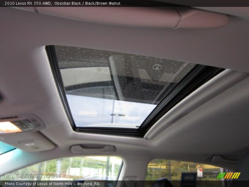 Obsidian Black / Black/Brown Walnut 2010 Lexus RX 350 AWD