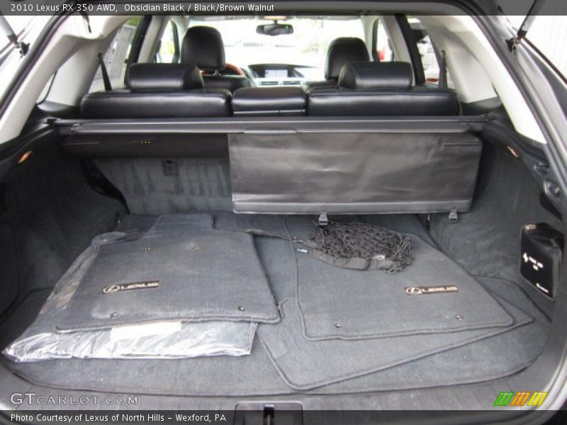 Obsidian Black / Black/Brown Walnut 2010 Lexus RX 350 AWD