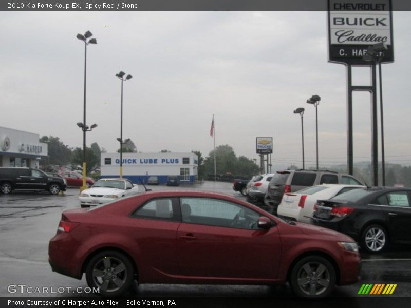 Spicy Red / Stone 2010 Kia Forte Koup EX