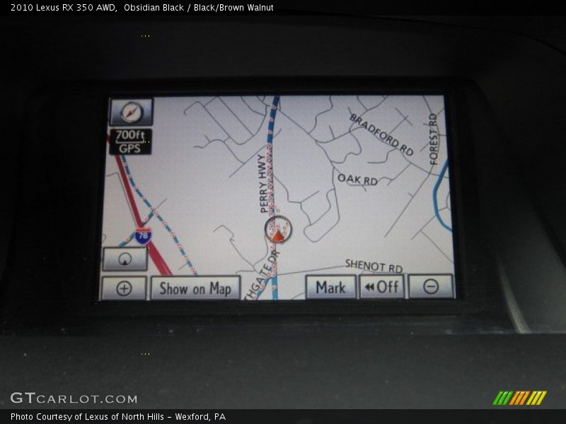 Obsidian Black / Black/Brown Walnut 2010 Lexus RX 350 AWD