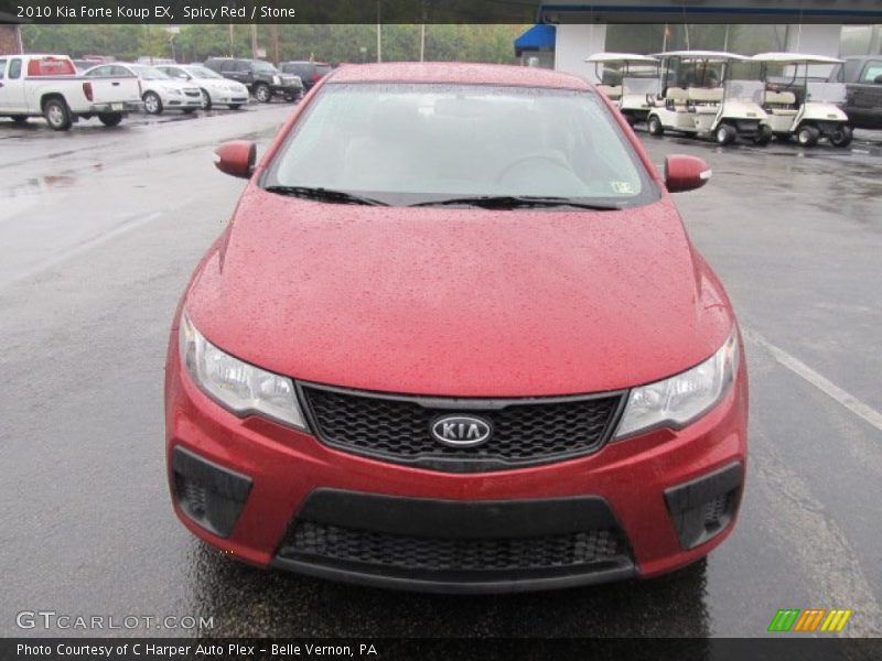 Spicy Red / Stone 2010 Kia Forte Koup EX