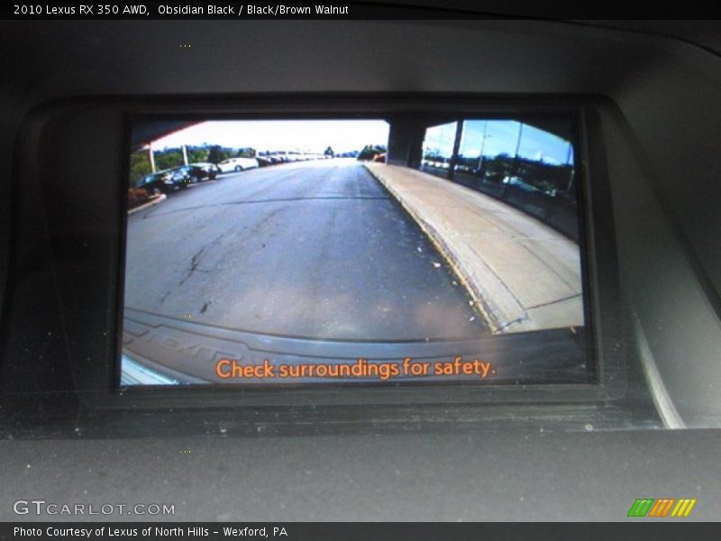 Obsidian Black / Black/Brown Walnut 2010 Lexus RX 350 AWD