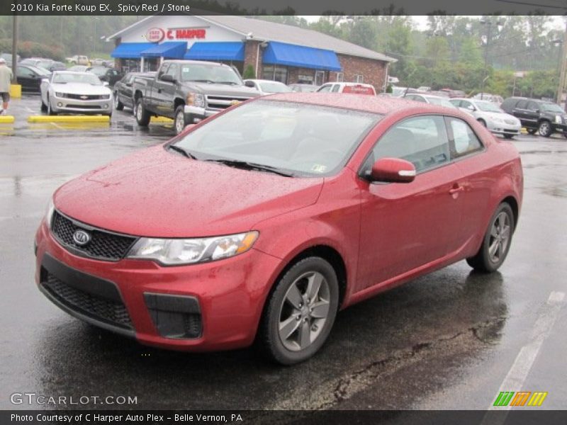Spicy Red / Stone 2010 Kia Forte Koup EX