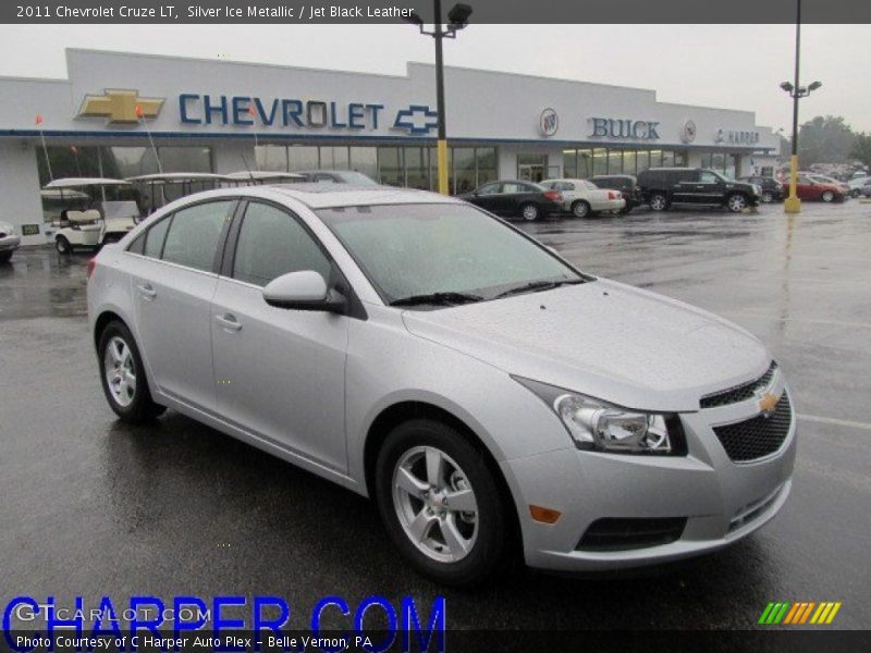 Silver Ice Metallic / Jet Black Leather 2011 Chevrolet Cruze LT