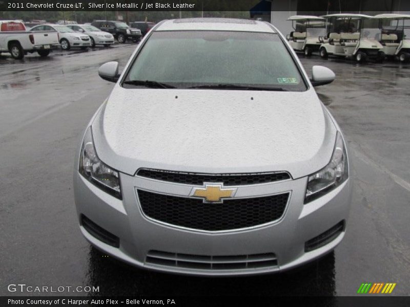 Silver Ice Metallic / Jet Black Leather 2011 Chevrolet Cruze LT