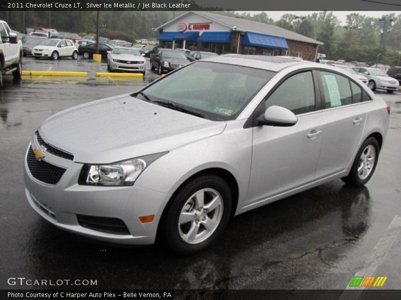 Silver Ice Metallic / Jet Black Leather 2011 Chevrolet Cruze LT