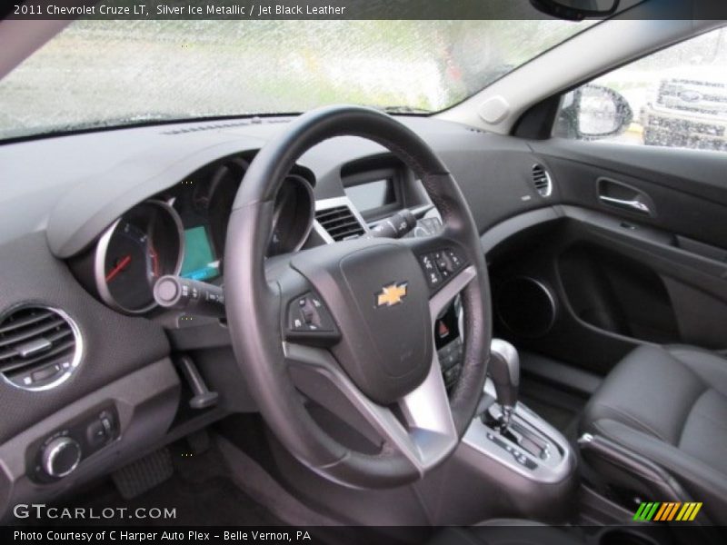 Silver Ice Metallic / Jet Black Leather 2011 Chevrolet Cruze LT