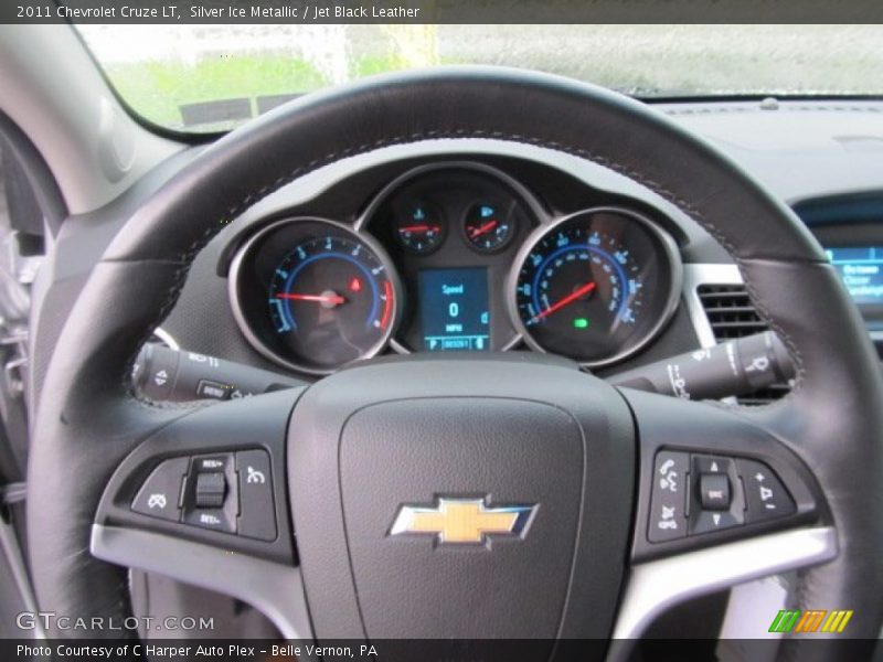 Silver Ice Metallic / Jet Black Leather 2011 Chevrolet Cruze LT