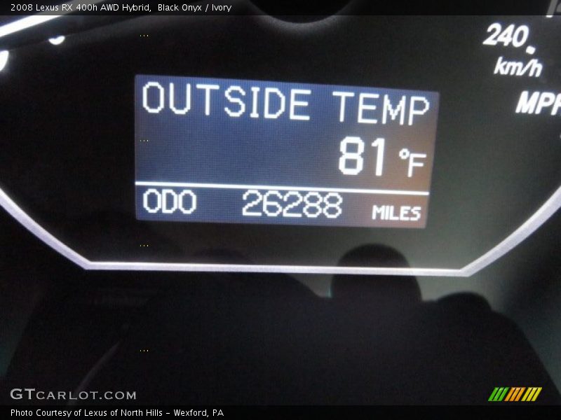 Black Onyx / Ivory 2008 Lexus RX 400h AWD Hybrid
