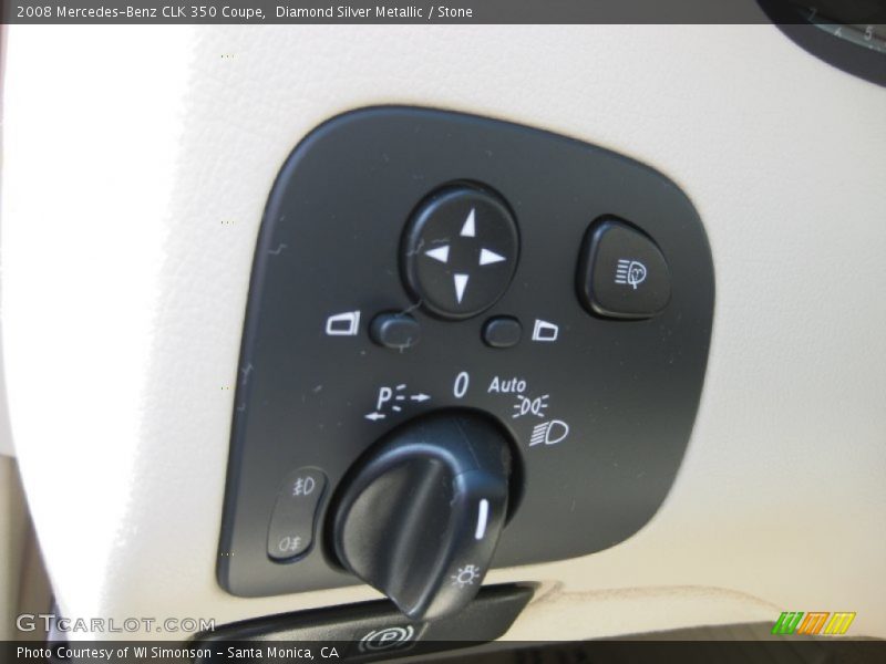 Diamond Silver Metallic / Stone 2008 Mercedes-Benz CLK 350 Coupe
