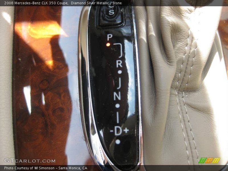 Diamond Silver Metallic / Stone 2008 Mercedes-Benz CLK 350 Coupe