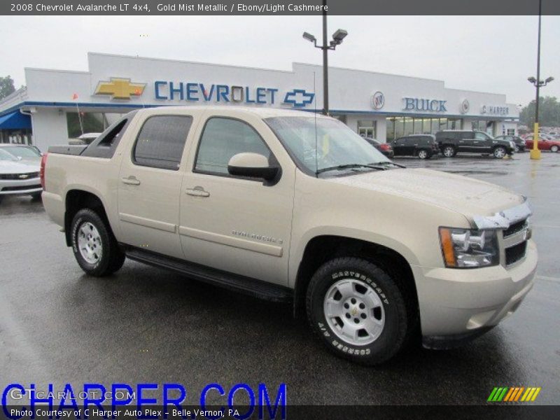 Gold Mist Metallic / Ebony/Light Cashmere 2008 Chevrolet Avalanche LT 4x4