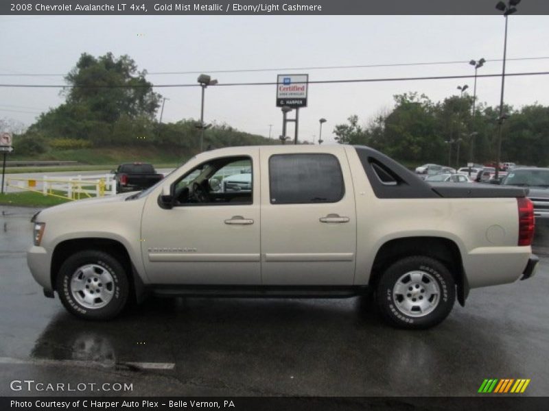 Gold Mist Metallic / Ebony/Light Cashmere 2008 Chevrolet Avalanche LT 4x4