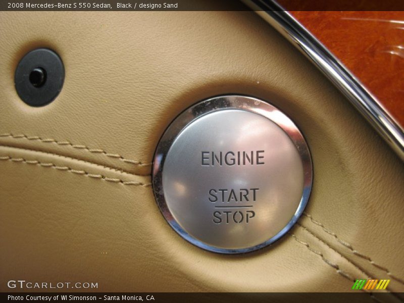 Black / designo Sand 2008 Mercedes-Benz S 550 Sedan