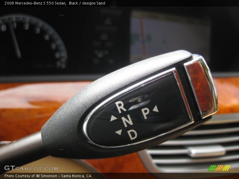 Black / designo Sand 2008 Mercedes-Benz S 550 Sedan