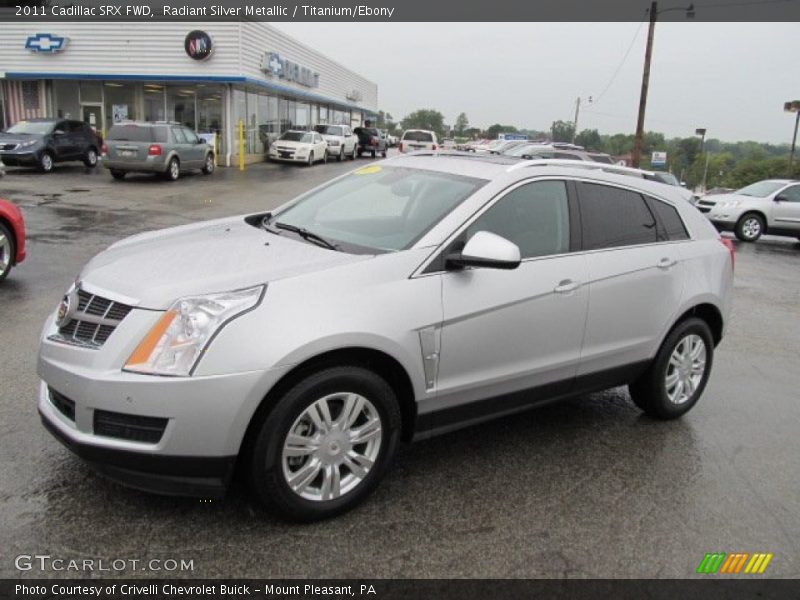 Radiant Silver Metallic / Titanium/Ebony 2011 Cadillac SRX FWD