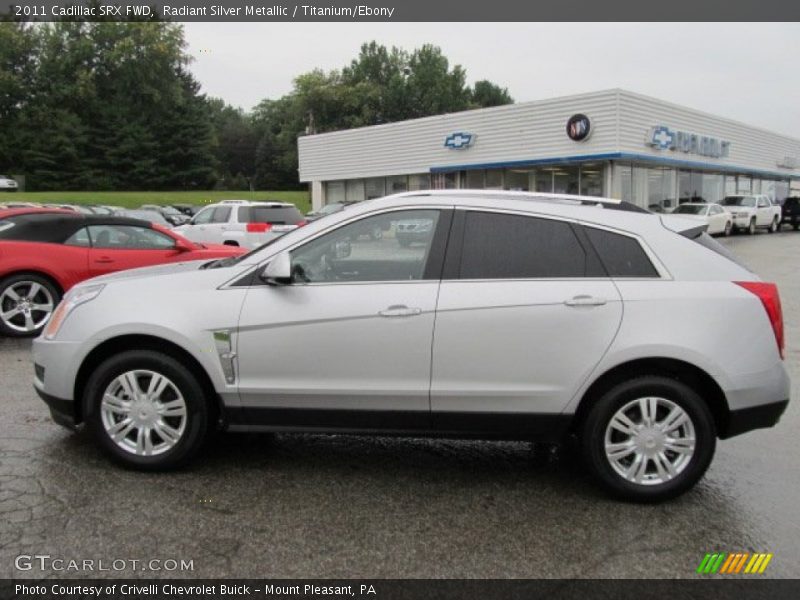 Radiant Silver Metallic / Titanium/Ebony 2011 Cadillac SRX FWD